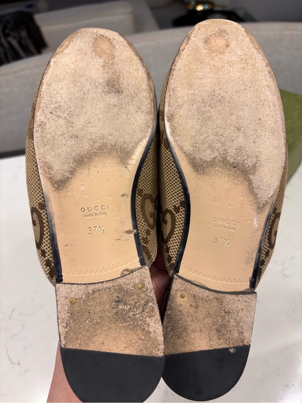 Gucci Jumbo GG Princetown Mules 7 1/2 - Picture 5 of 6